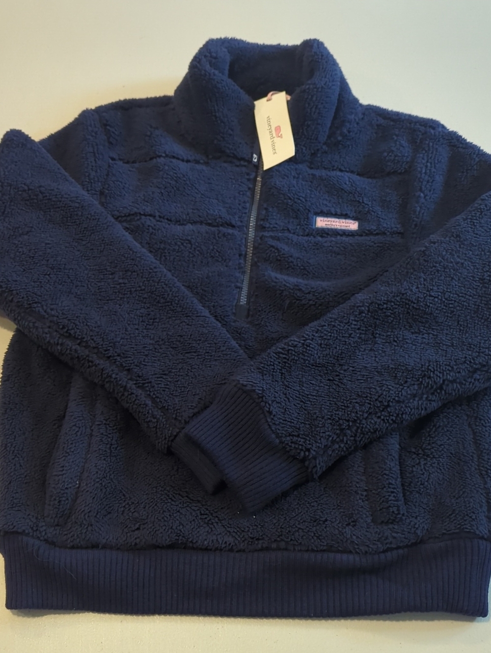 NWT Vineyard Vines Plush Teddy Quarter Zip Shep Shirt